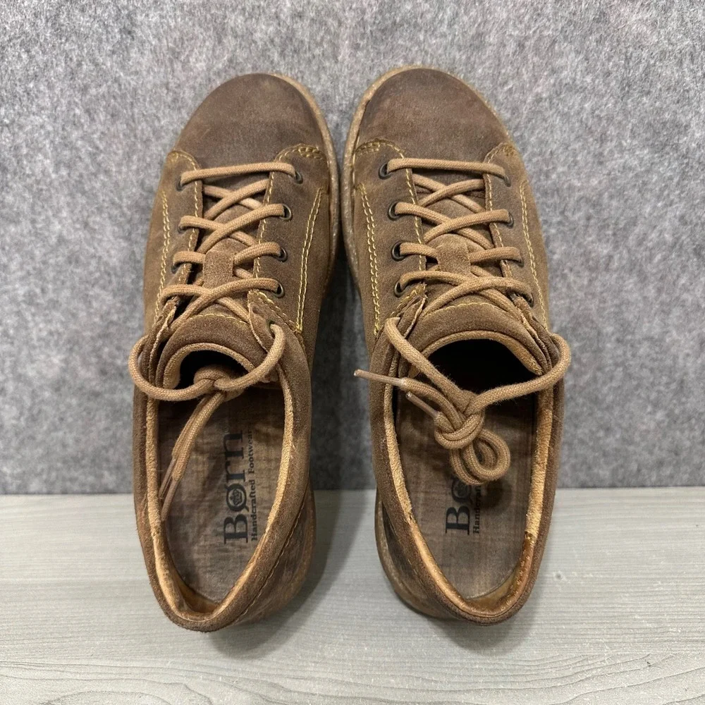 Born Trevan Lace Up Shoes Womens‎ 9 Brown Suede Leather Comfort Opanka